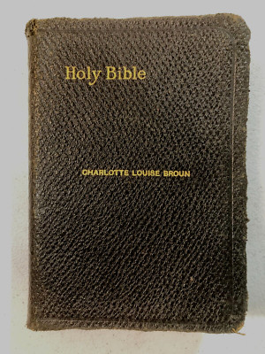 Antique HOLY BIBLE International Series, Winston Co, inscribed 1929, illustrated-image