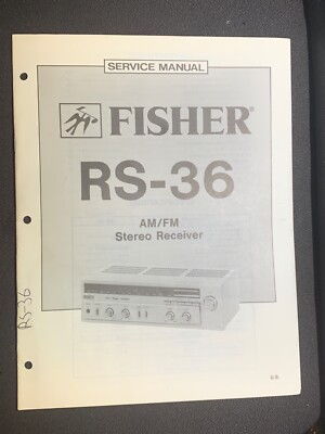 Fisher RS-36 Service Manual AM/FM Stereo Receiver Original-image