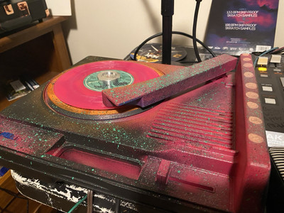 Modified Fisher Price Turntable For DJ Scratching -image