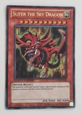 YuGiOh! Slifer the Sky Dragon - LC01-EN002 - Limited Edition - Ultra Rare NM-image