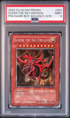 PSA 9 Yugioh Slifer the Sky Dragon GBI-001 Secret Rare Card English-image