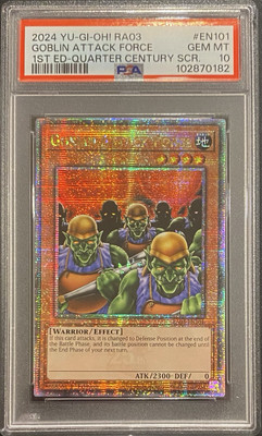2024 PSA 10 YUGIOH RA03 BONANZA QC SECRET RARE GOBLIN ATTACK FORCE 💎-image
