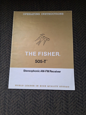 1969 Fisher 505-T Operating Manual Sterophonic Receiver-image