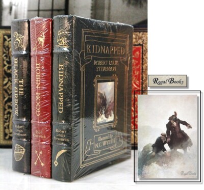 ROBIN HOOD BLACK ARROW KIDNAPPED N.C. WYETH ADVENTURE SET - Easton Press -SEALED-image