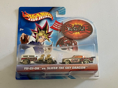 Hot Wheels Yu-Gi-Oh vs. Slifer the Sky Dragon 2-pack Mattel 2003 w/ Sticker NEW-image