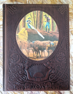 Time Life Books - The Old West Series 1976 “The Loggers” ~ Leather Cover, 240 pg-image