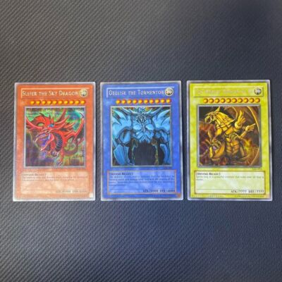 Yugioh GBI-001,002,003 Slifer The Sky Dragon Secret Rare Near Mint-image