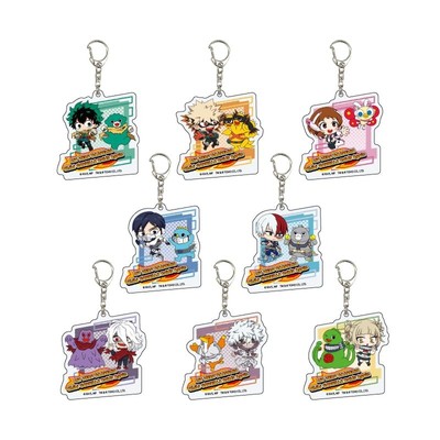 My Hero Academia x Chibi Godzilla 01 [Mini] Acrylic Keychain BOX [all 8 sets]-image