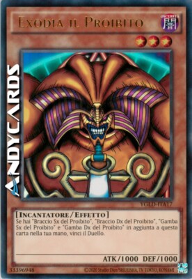 EXODIA THE FORBIDDEN • (Exodia The Forbidden One) • Ultra R • YGLD ITA17 • Unl-image