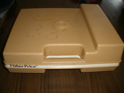 VINTAGE FISHER PRICE PORTABLE RECORD PLAYER 1982 PLAYS 33 &45 #825-image