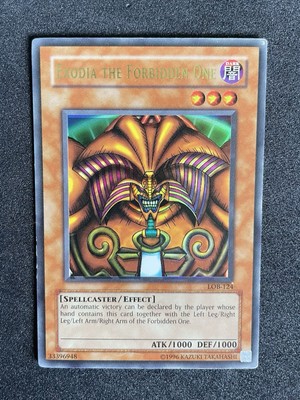 Yu-Gi-Oh Exodia the Forbidden One LOB-124 *MP* Foil Shift Ultra Rare 2002 Print-image