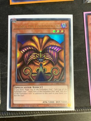 Yugioh Exodia The Forbidden One UR Limited Edition LART EN004 Unsealed Nm-image