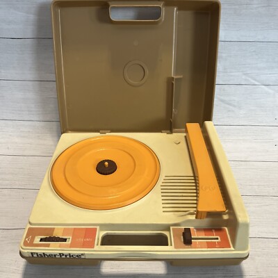 1978 Vintage Fisher Price Children’s Record Player #825 Working READ-image