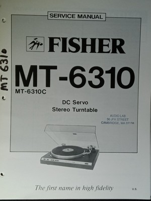 Fisher MT-6310 Service Manual DC Servo Stereo Turntable Original-image