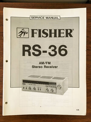 Fisher RS-36 Receiver Service Manual *Original*-image