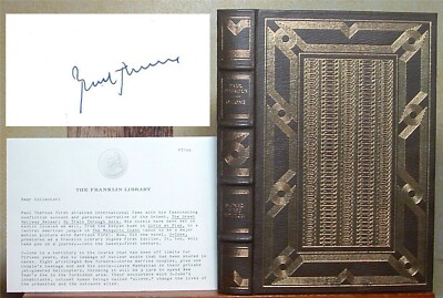 Paul Theroux O-Zone Franklin Library Signed 1st. Ed. Society-image