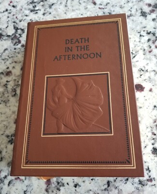 DEATH IN THE AFTERNOON by ERNEST HEMINGWAY-EASTON PRESS-1990-LEATHER-FLAWLESS!-image