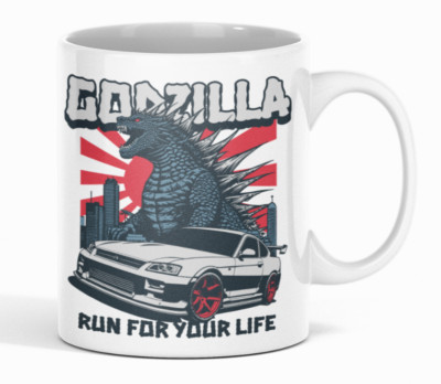 Godzilla Double-Sided Ceramic Coffee Mug-image