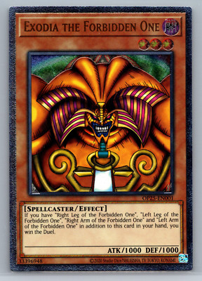 Yu-Gi-Oh OP25-EN001 Exodia The Forbidden One Ultimate Rare OTS 25 nm IN HAND-image