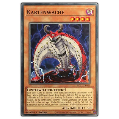 EGS1-DE011 Card Guard 1 Edition from Egyptian God Deck Slifer the Sky Dragon-image