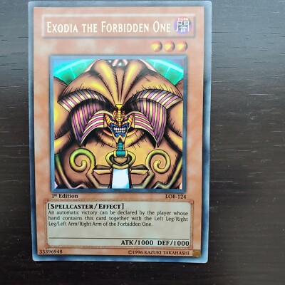 YuGiOh   Exodia the Forbidden One  LOB-124  1st Edition Ultra Asian Englishh -image