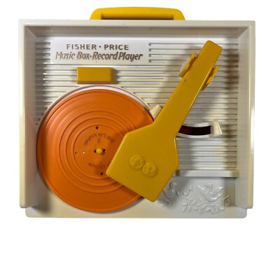 Mattel Fisher Price Music Box Record Player with 1 Record 2014 Version Used-image