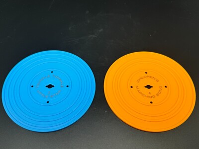 Vtg Fisher Price Plastic Records x2 Double Sided 4 Songs ( No Record Player )-image