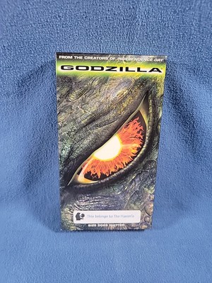 Godzilla VHS 1998 3-D Textured Case - TESTED-image