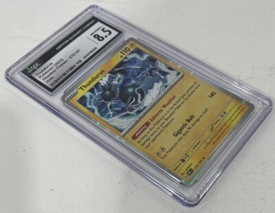 Pokémon Thundurus Obsidian Flames Holo 70/197 CGC Graded 8.5 Non PSA Card-image