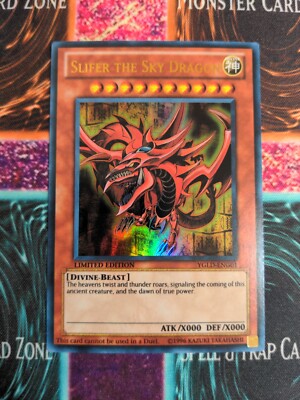 Yu-Gi-Oh! Slifer the Sky Dragon YGLD-ENG01 Limited Ultra Rare NM -image
