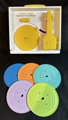 Fisher Price Music Box Record Player Works Complete # 1697 Musical From 2014-image