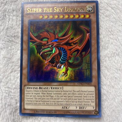 Yu-Gi-Oh! Slifer the Sky Dragon LDK2-ENS01 Ultra Rare Limited Near Mint a1/-image