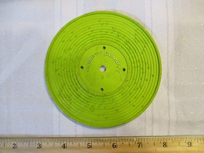 Fisher Price Record Player Vintage 995 Jack Jill Humpty Dumpty green 1 part toy-image