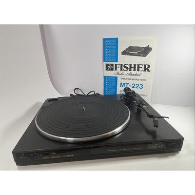 Vtg Fisher MT-223 Servo Drive Turntable & Manual Works READ-image