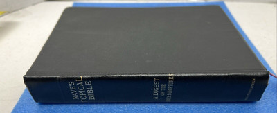 Vintage Nave's Topical Bible Black Faux Leather Southwestern 1960's Thumb Index-image
