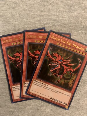 X3 Slifer the Sky Dragon LC01-EN002 Legendary Collection 1 Limited Ed X3-image