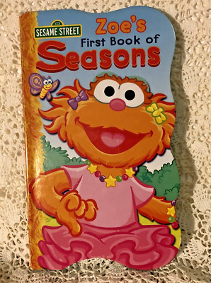 Sesame Street Zoe's First Book of Seasons Preschool Educational Board Book-image
