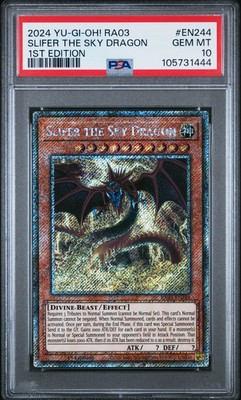 2024 YU-GI-OH! RA03-QUARTER CENTURY BONANZA 1ST ED SLIFER THE SKY DRAGON PSA 10-image