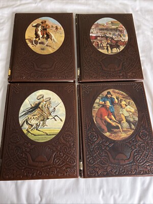 Time Life Books The Old West Series Brown Faux Leather - Lot of 4 Books-image