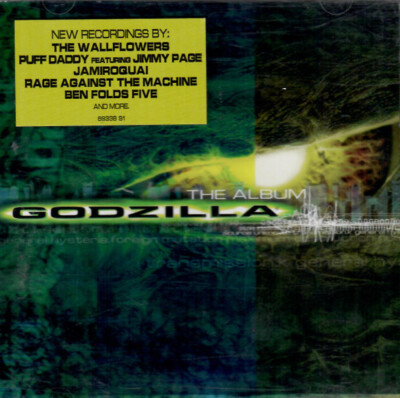 Godzilla The Album Original Soundtrack CD 1998 Sony Music With Hype Sticker a-image
