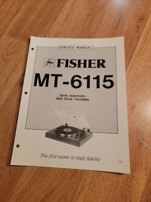 Fisher MT 6115 Turntable Service Manual repair-image