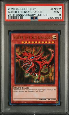 PSA 9 - Yu-Gi-Oh Card - LC01-EN002 - SLIFER THE SKY DRAGON (ultra rare) - MINT-image