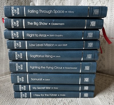 Time Life Books Wings of War Series -9 Hardcover Books - Military Memoirs-image