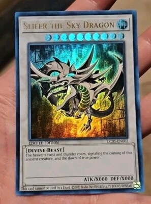 ghost alter slifer the sky dragon lc01-en002 sunfaded sunbleached yugioh card LP-image