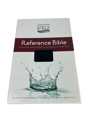 COMMON ENGLISH BIBLE Reference Bible 2011 Bonded Leather Maps & Concordance IOB-image