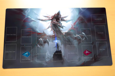 No.722# Yugioh TCG Custom Playmat Yami Yugi Slifer the Sky Dragon YGO Card Mat-image