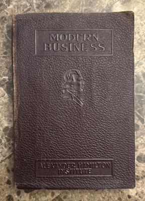 1930 MODERN BUSINESS ~ Alexander Hamilton Institute Leather Bound Book-image