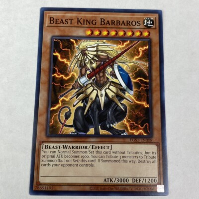 Yugioh Beast King Barbaros Egs1-en008 Egyptian God Deck Slifer The Sky Dragon-image