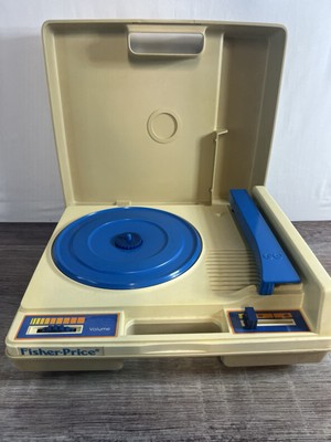 Vintage 1978 Fisher-Price Record Player Portable Phonograph #825 33 & 45 WORKS!!-image