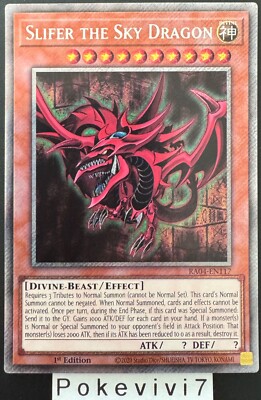 YU-GI-OH! Card SLIFER THE SKY DRAGON RA04-EN117 PSR NEW-image